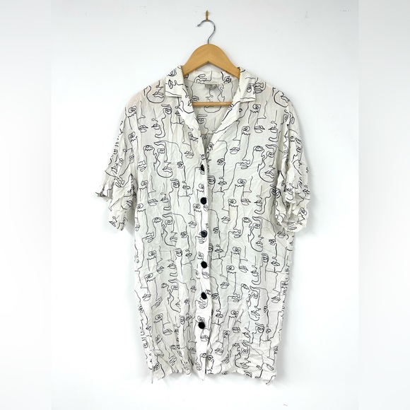 Modern Patterned ASOS Button Down - Picture 1 of 5